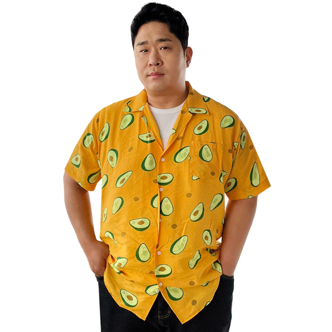 아보키드 하와이안 반팔 셔츠 (XN)